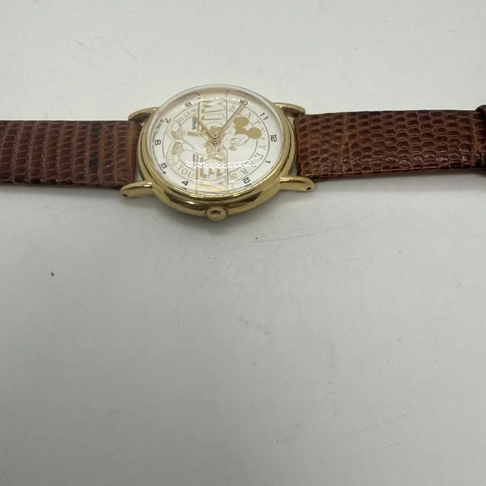 1987 Vintage Lorus Mickey Mouse 60 Years Anniversary Walt Disney Watch